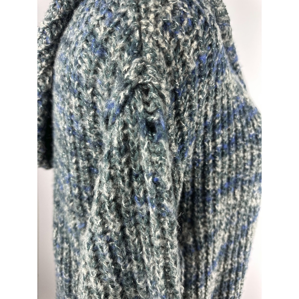 *Flawed Sundance Long Cardigan Sweater Space Dye Duster Hooded Wool Blend Small - Picture 14 of 16